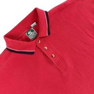 Vintage McIntosh & Seymour Polo Shirt Mens XXL Red Short Sleeve Rugby Style